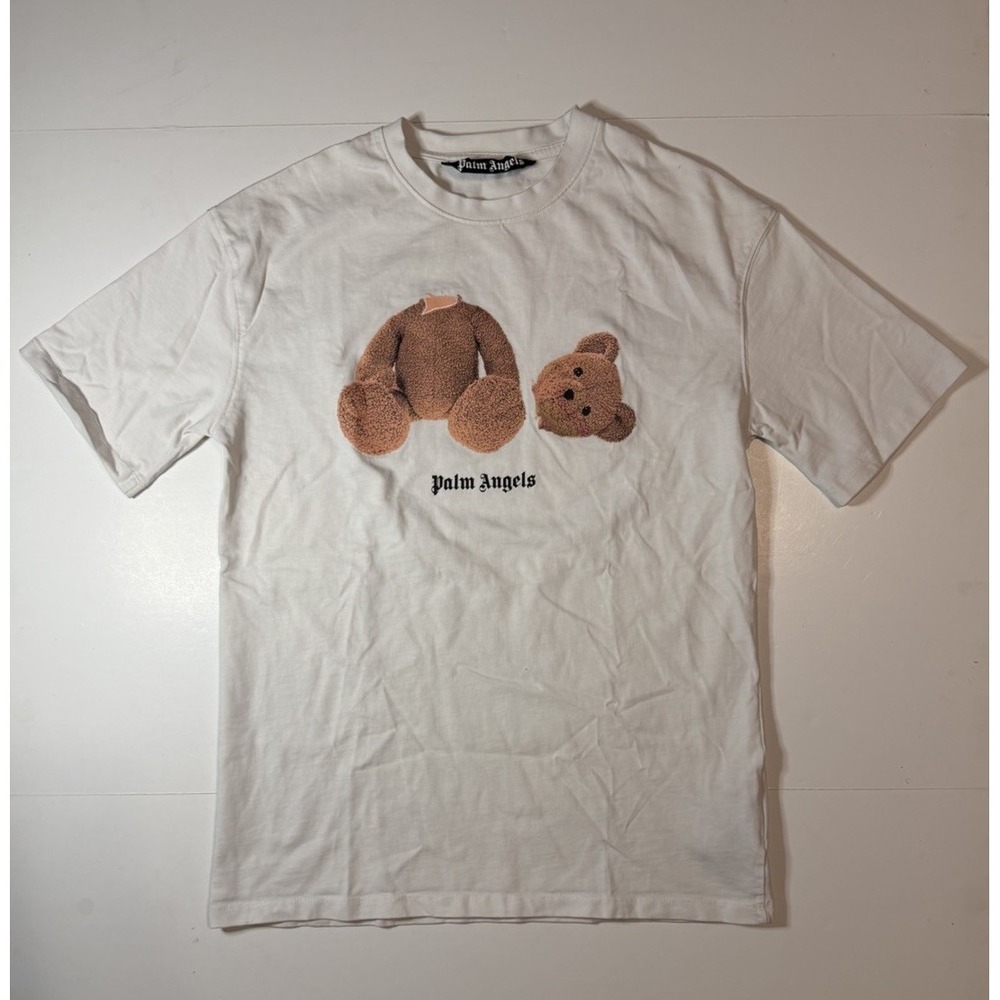 Palm Angels Teddy Bear T Shirt Size XL White